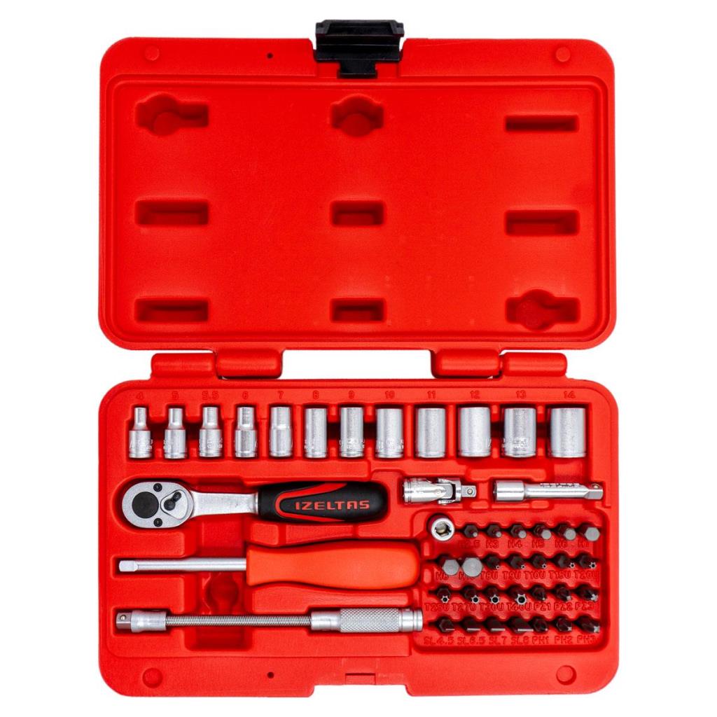 İzeltaş 1/4'' Altı Köşe Mini Lokma Anahtar ve Bits Set 45 Parça ne işe yarar