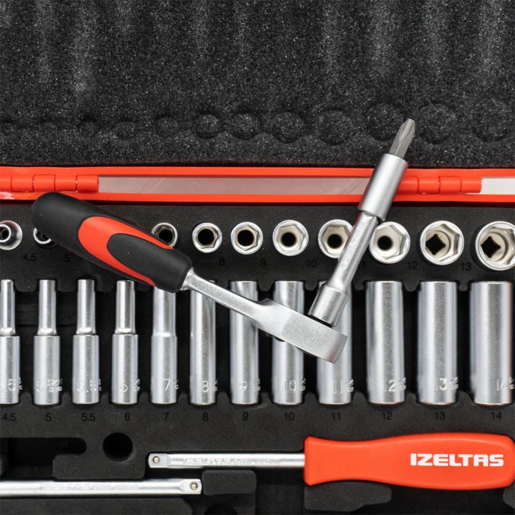 İzeltaş 1/4'' Altı Köşe Mini Lokma Anahtar ve Bits Set 48 Parça ne işe yarar