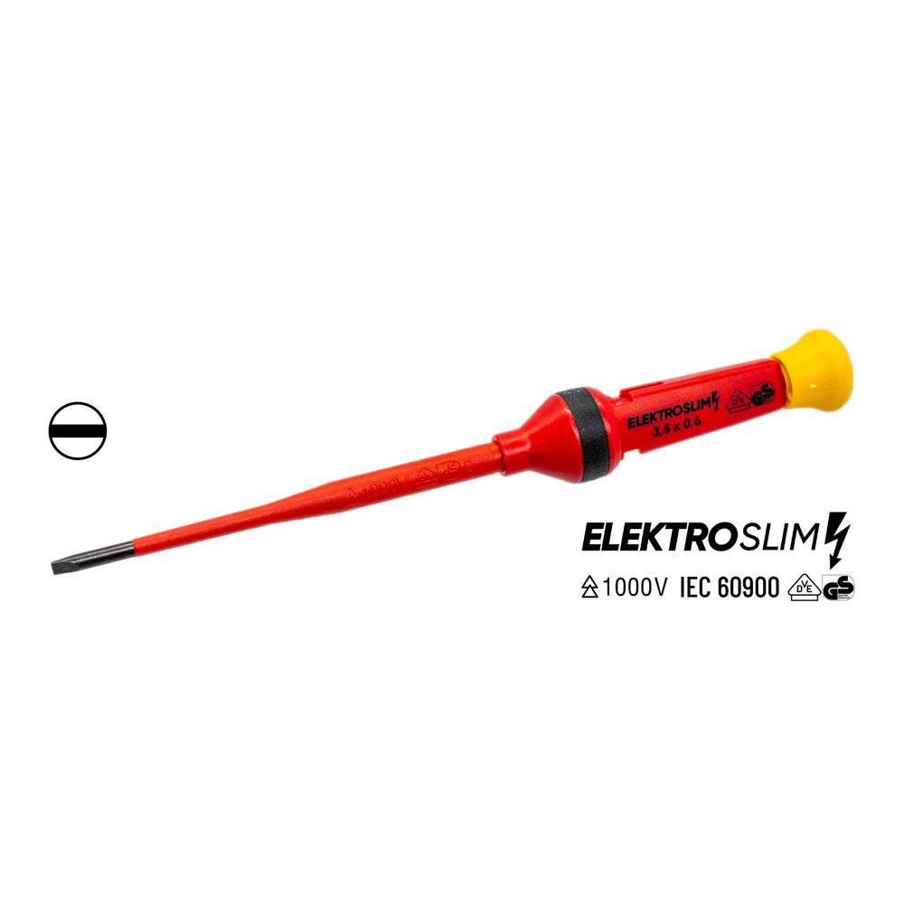 İzeltaş 1000V Elektro Slim Düz Uçlu Tornavida 3.5x100 mm fiyatı