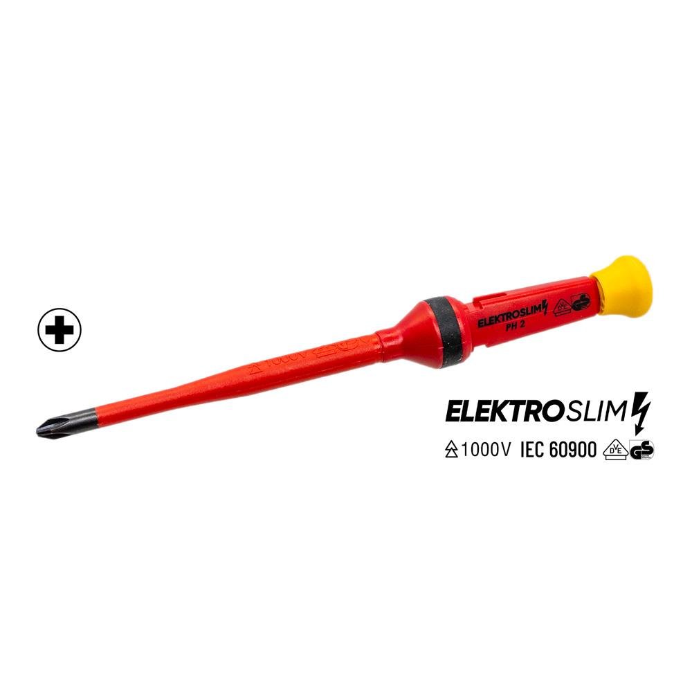 İzeltaş 1000V Elektro Slim Yıldız Uçlu Tornavida PH2 6x100 mm fiyatı