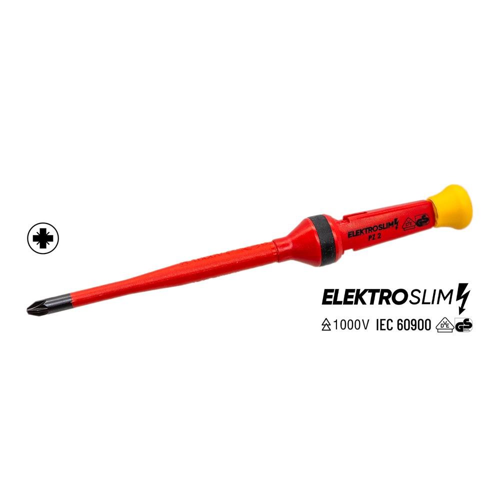 İzeltaş 1000V Elektro Slim Yıldız Uçlu Tornavida PZ2 6x100 mm fiyatı