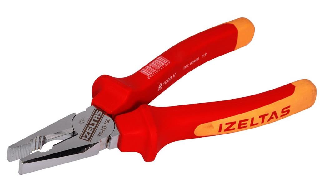 İZELTAŞ 1000V İzoleli Elektrikçi Kombine Pense 160 mm VDE fiyatı
