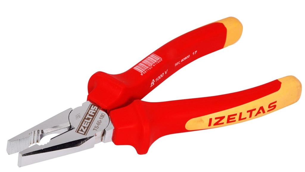 İZELTAŞ 1000V İzoleli Elektrikçi Kombine Pense 180 mm VDE fiyatı