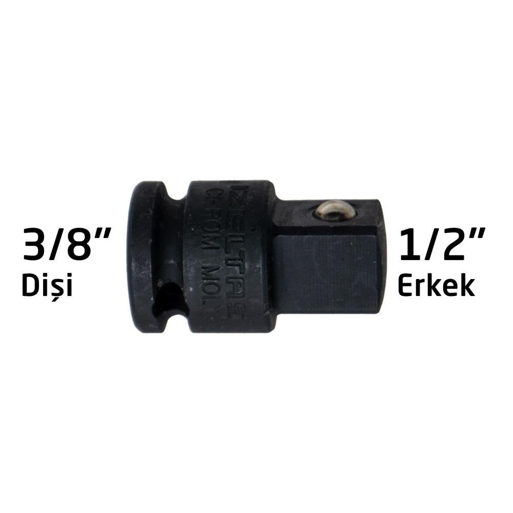 İzeltaş 14000004621 Havalı Lokma Adaptörü 3/8'' Dişi x 1/2'' Erkek ne işe yarar