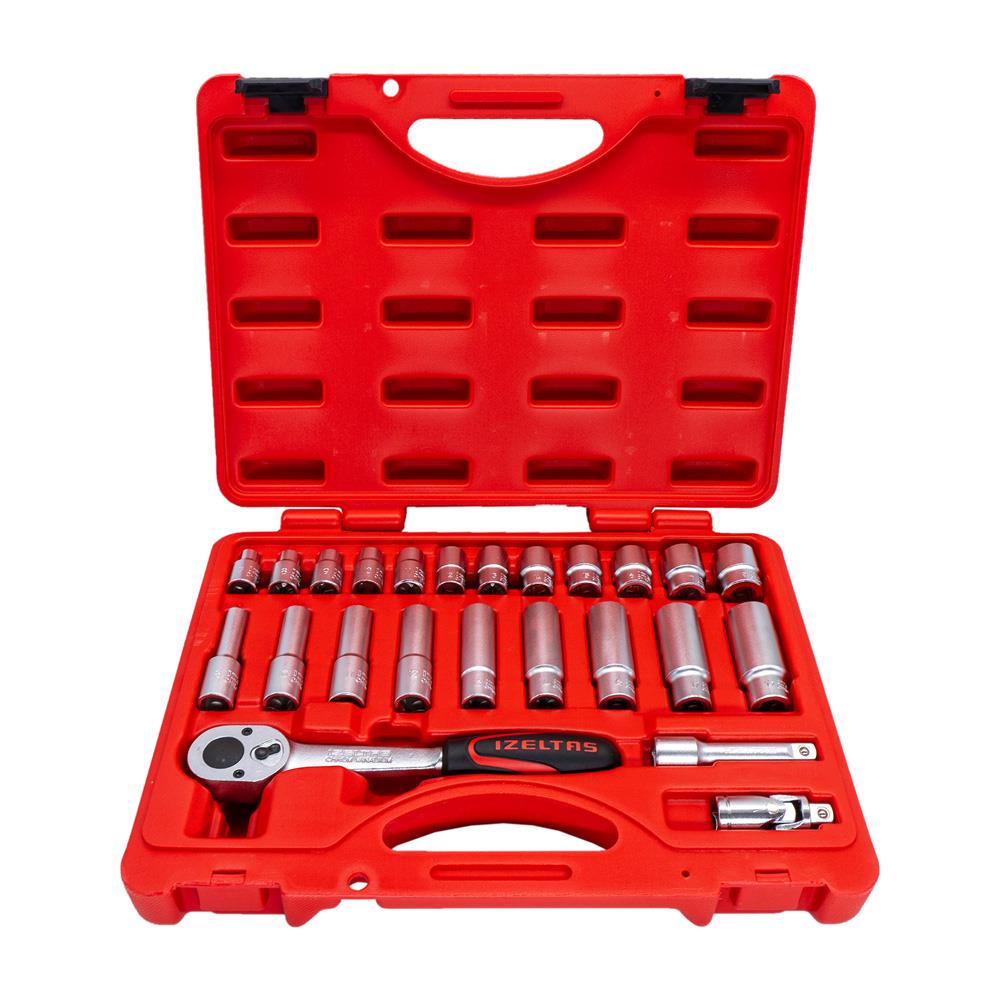 İzeltaş 14000005134 3/8'' Altı Köşe Lokma Anahtar Seti 24 Parça nereden bulurum