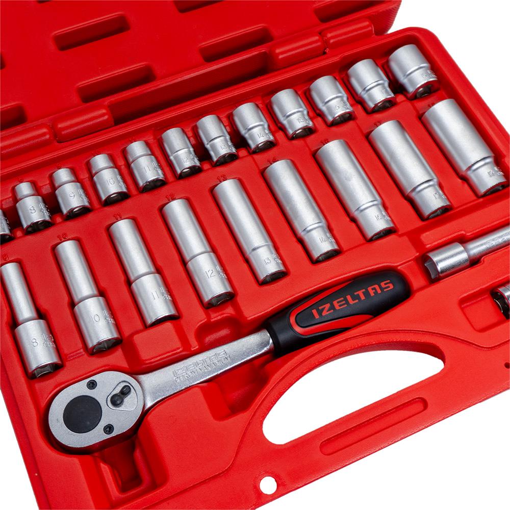 İzeltaş 14000005134 3/8'' Altı Köşe Lokma Anahtar Seti 24 Parça ne işe yarar