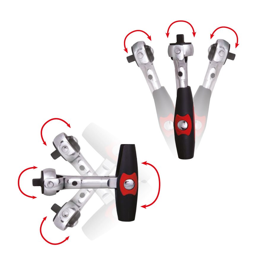 İzeltaş 1507067115 Mafsallı Cırcır T Kol 1/4'' (72 Diş) 115mm ne işe yarar