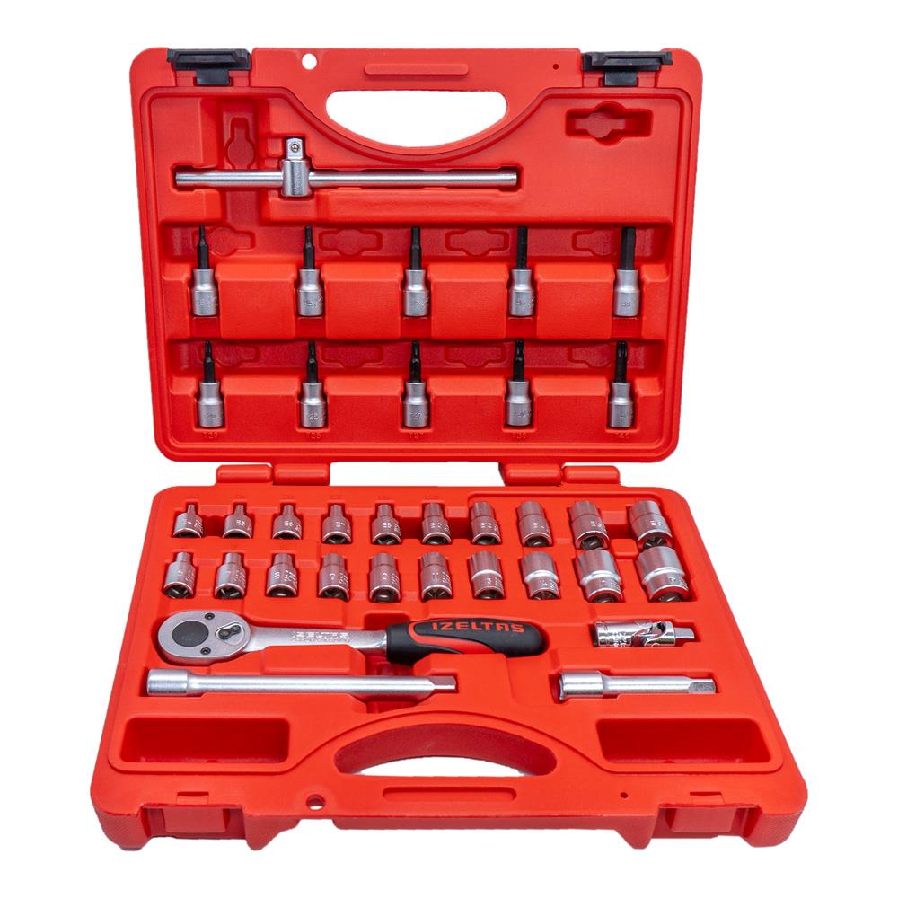İzeltaş 3/8'' 6 Köşe Lokma Anahtar ve Lokmalı Allen Set 35 Parça ne işe yarar