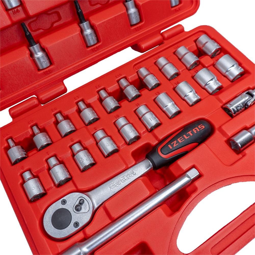 İzeltaş 3/8'' 6 Köşe Lokma Anahtar ve Lokmalı Allen Set 35 Parça ne işe yarar