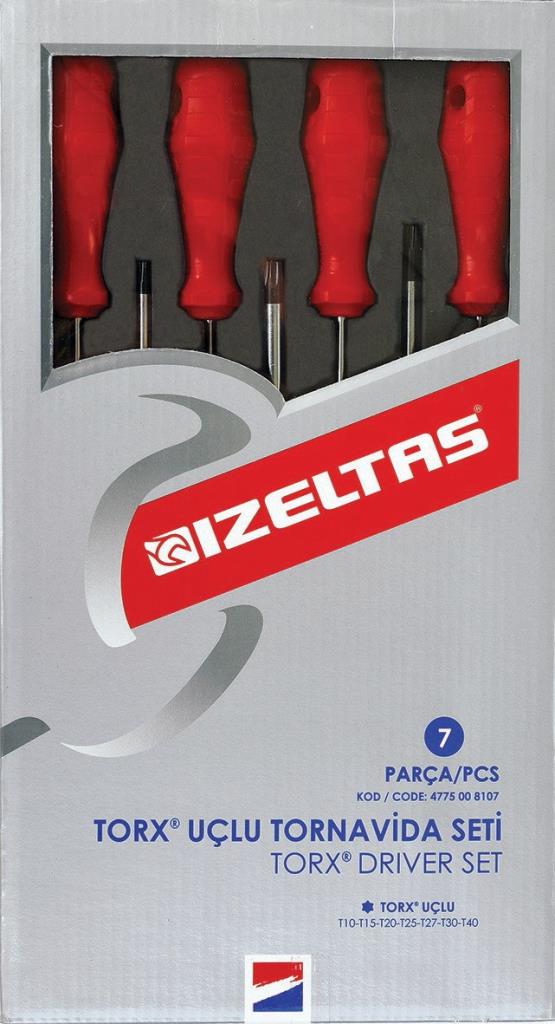 İZELTAŞ 4775008107 Torx Uçlu Tornavida Takımı 7 Parça fiyatı