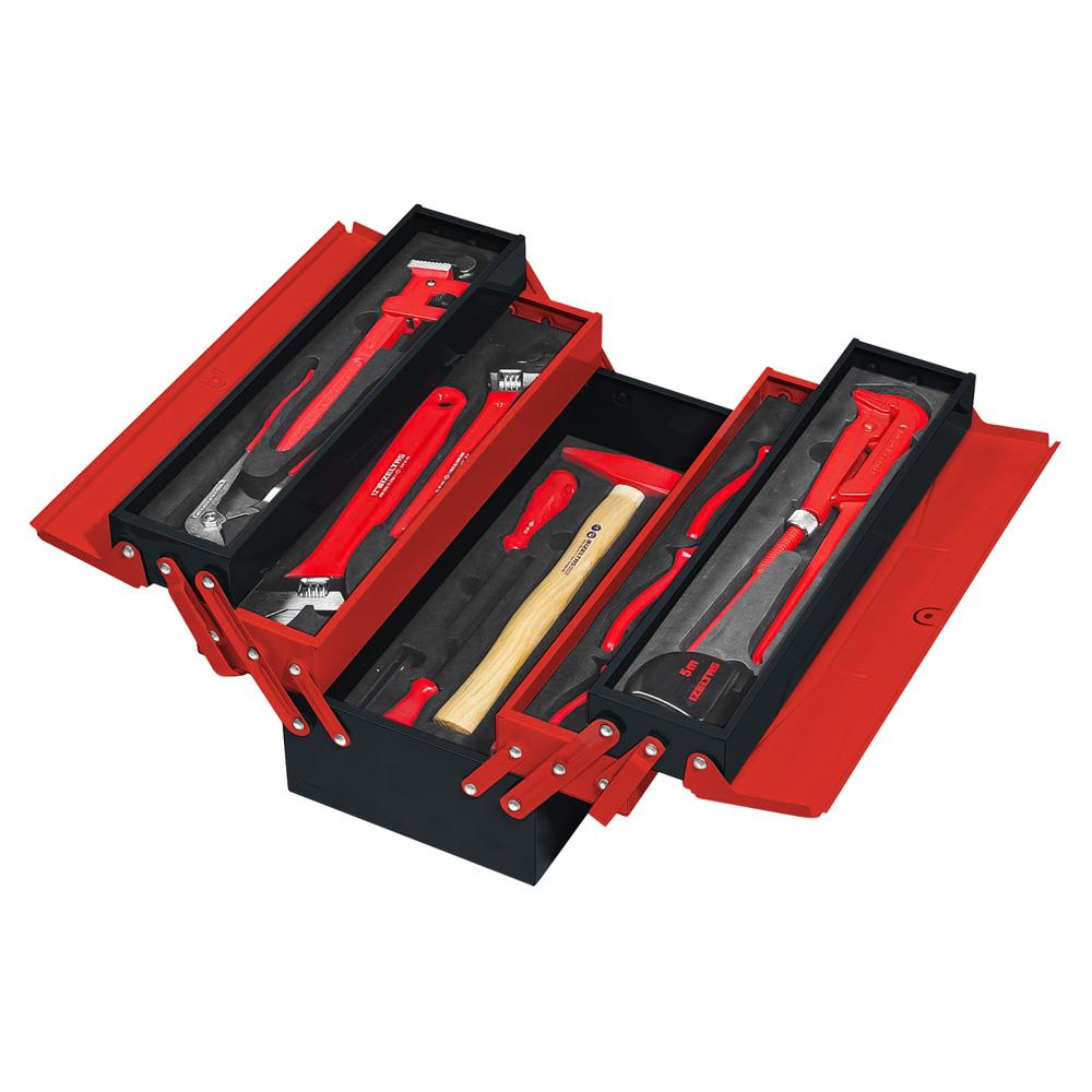 İzeltaş 5 Gözlü Metal Dolu Tesisatçı Takım Çantası (28 parça) fiyatı