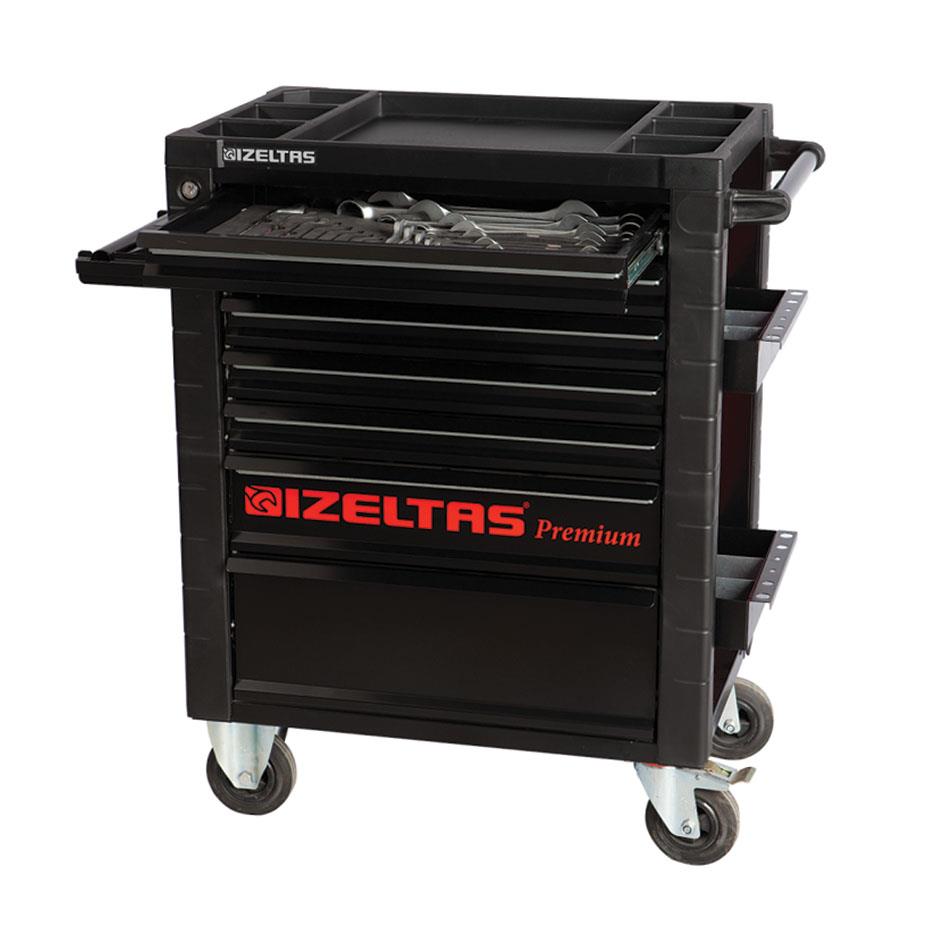 İzeltaş 8245007096 Premium 7 Çekmeceli Takım Dolabı 250 Parça (Dolu) fiyatı