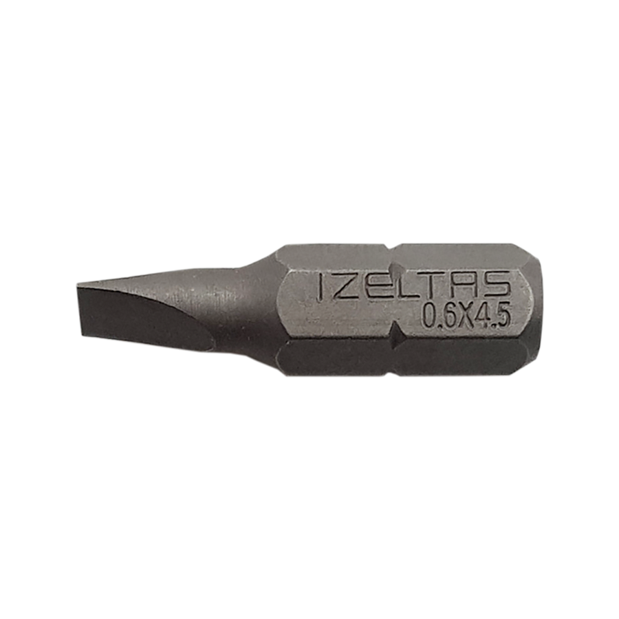 İZELTAŞ Düz Bits Uç 0.6x4.5 (25MM) fiyatı