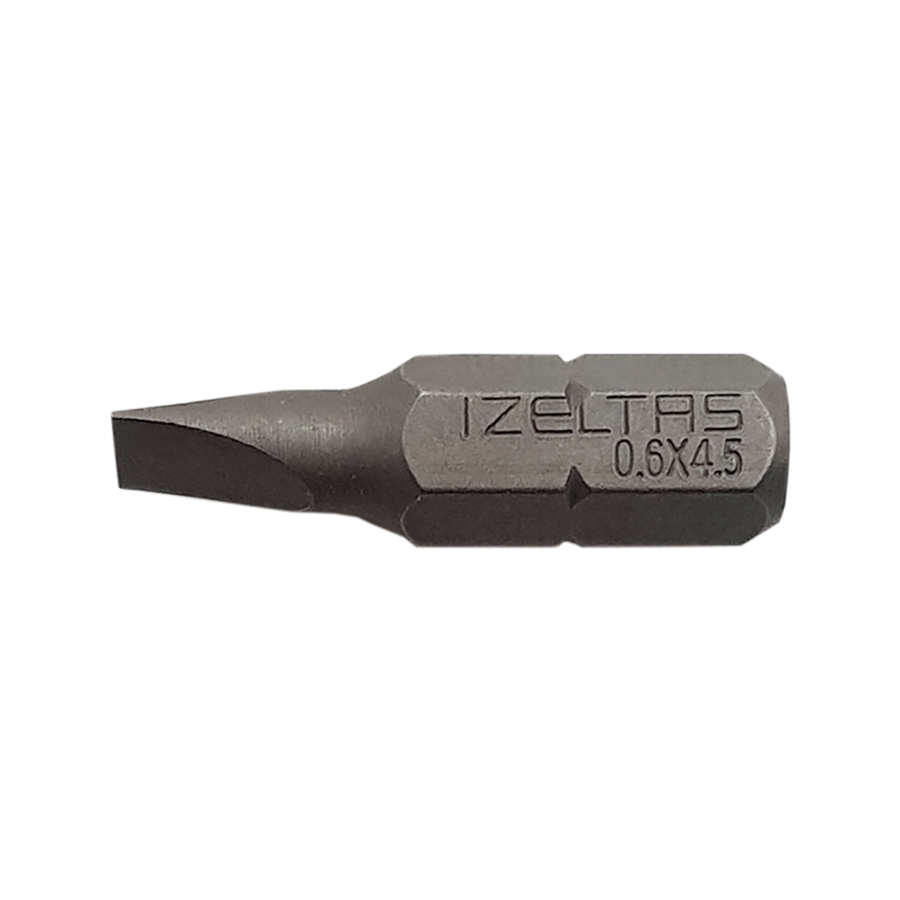 İZELTAŞ Düz Bits Uç 0.6x4.5 (25MM) fiyatı