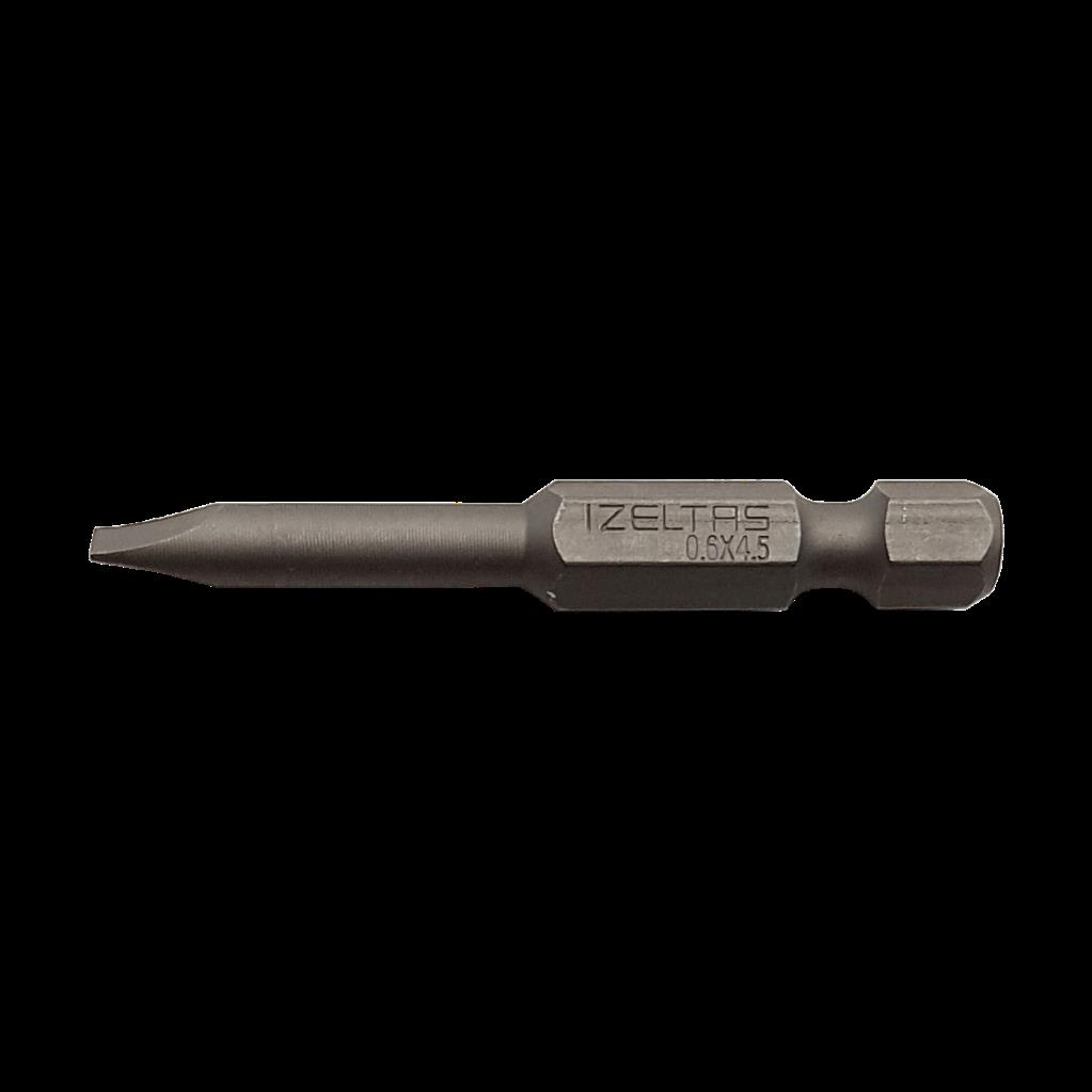 İZELTAŞ Düz Bits Uç 0.6x4.5 (50MM) fiyatı