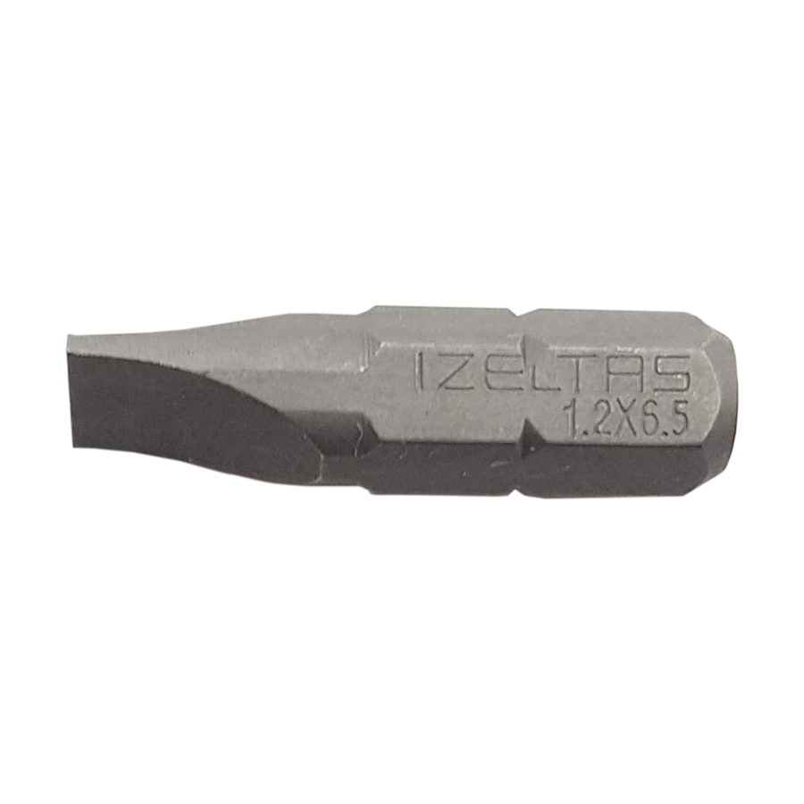 İZELTAŞ Düz Bits Uç 1.2x6.5 (25MM) fiyatı