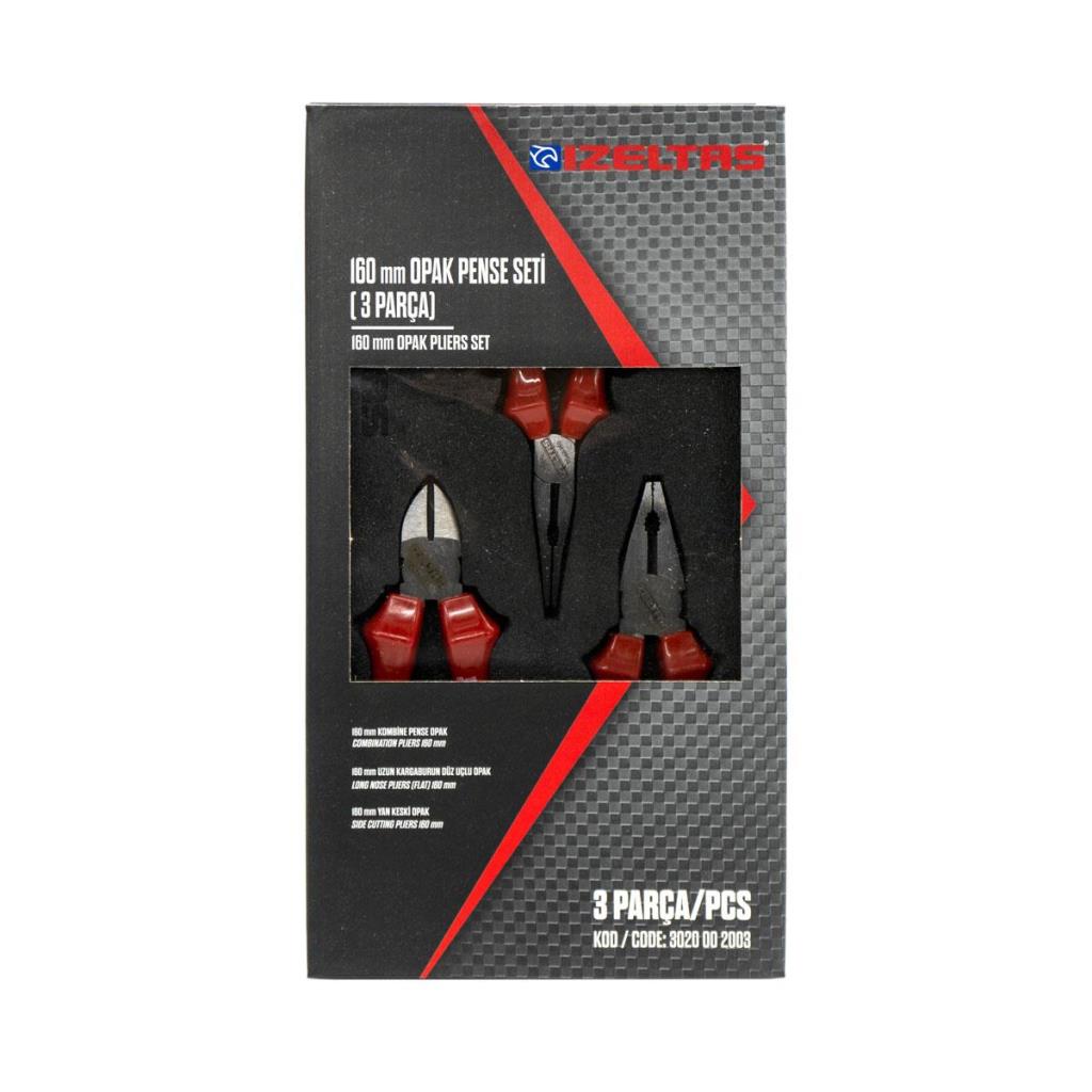 İzeltaş Opak Seri 160 mm Pense Yankeski Kargaburun Seti 3 Parça ne işe yarar