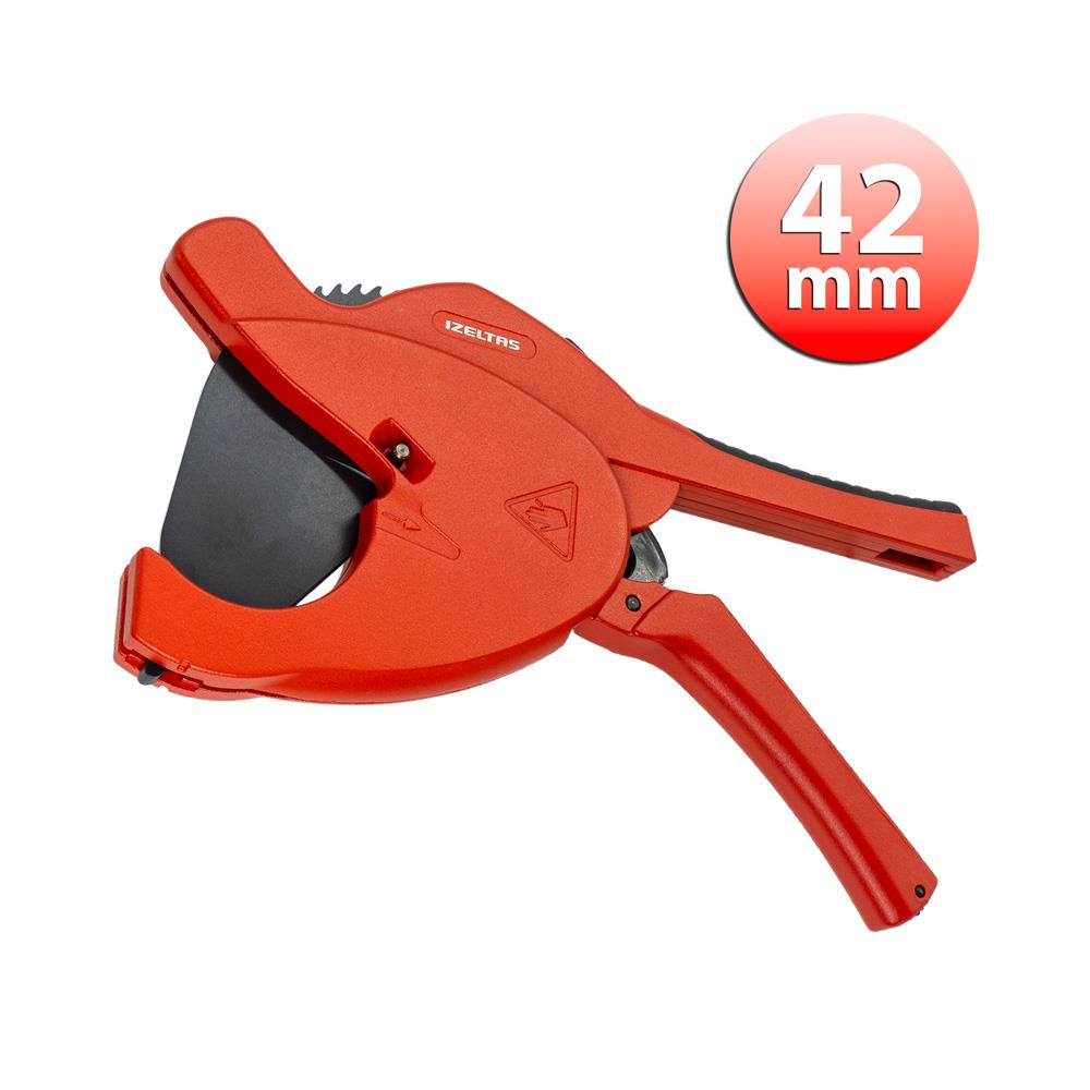 İzeltaş Plastik PVC PPRC Boru Kesme Makası 42 mm nasıl kullanılır