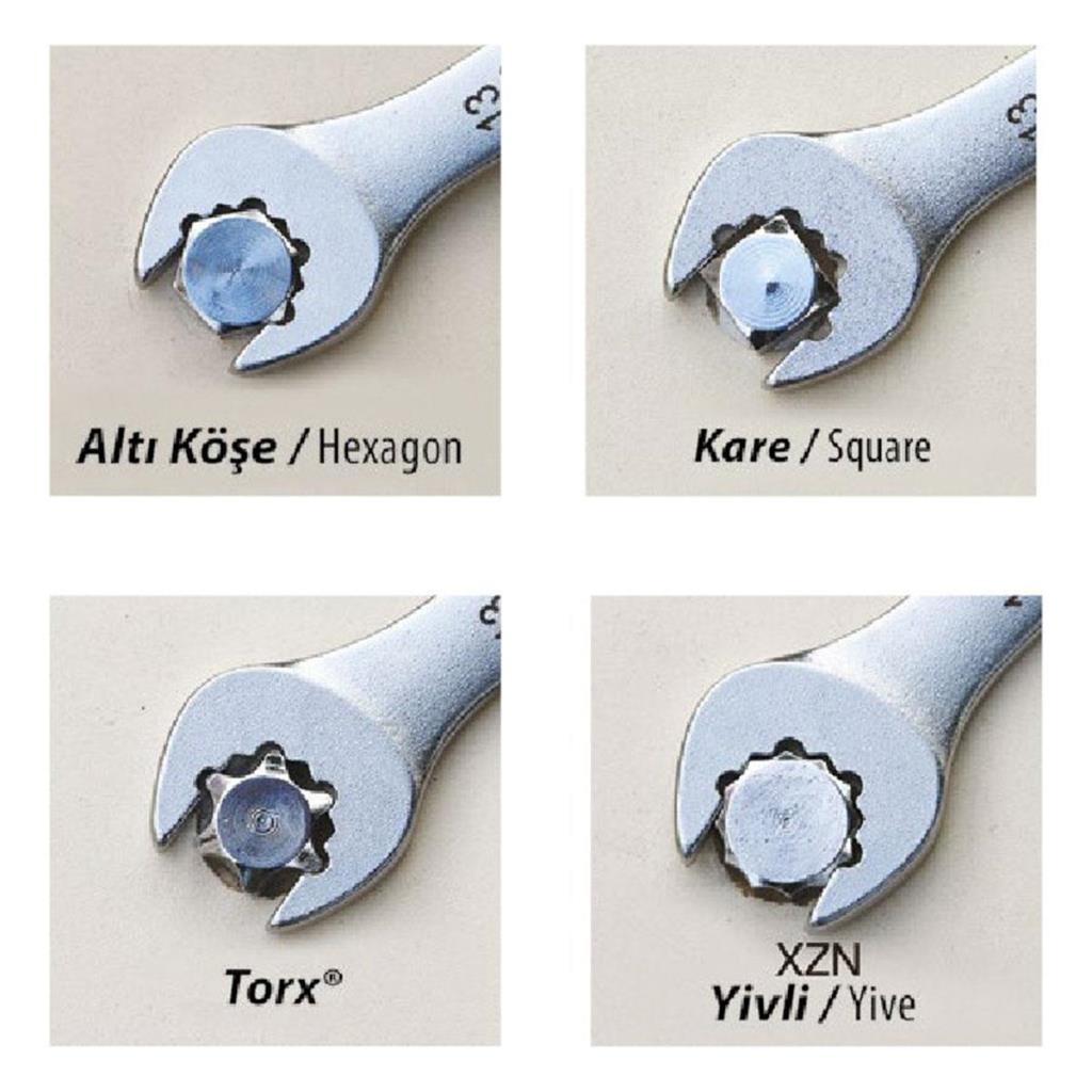 İzeltaş Torx Kombine Anahtar Takımı 8'li Set ne işe yarar
