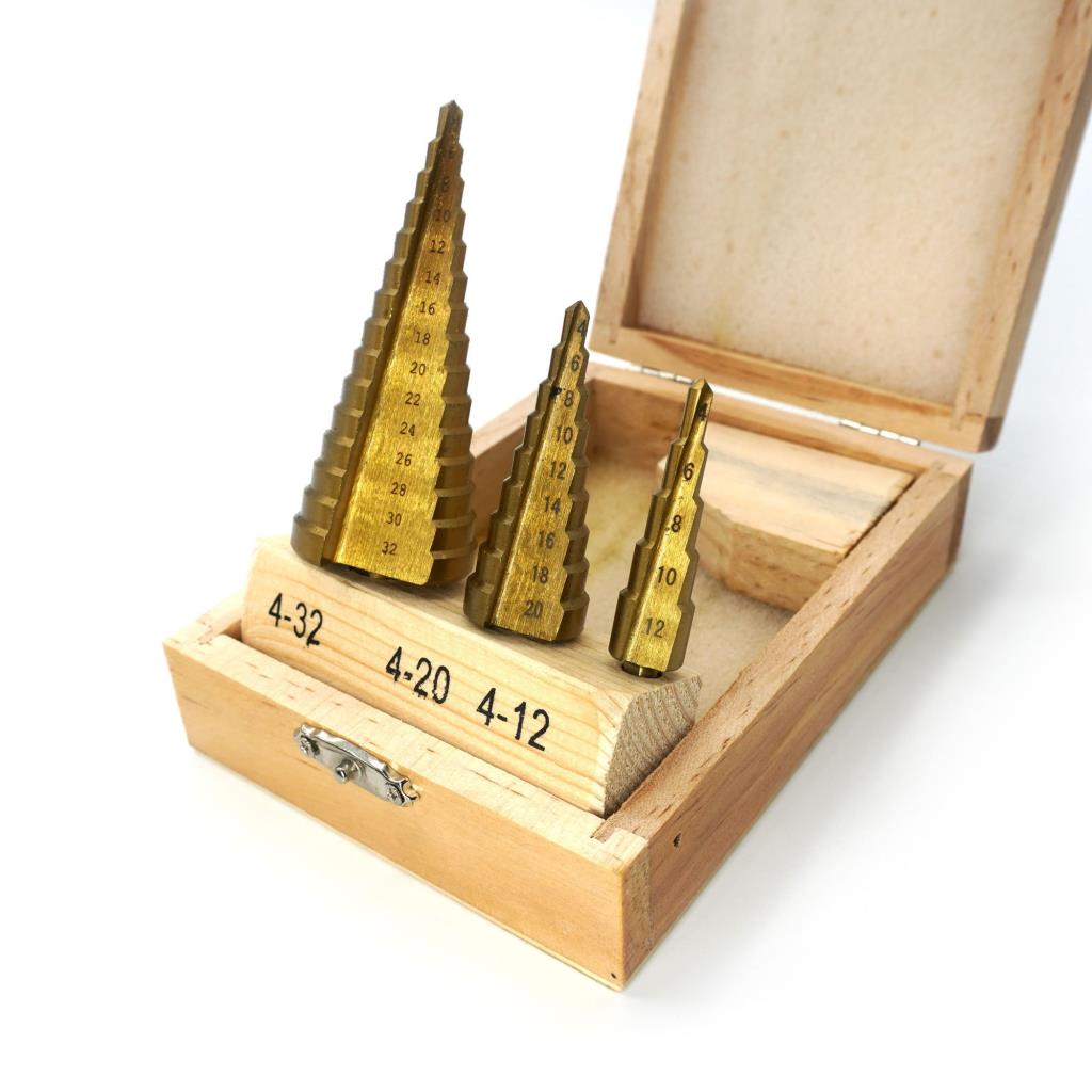 Kademeli Matkap Ucu Panç Sac Delgi Seti 3 Parça nasıl kullanılır