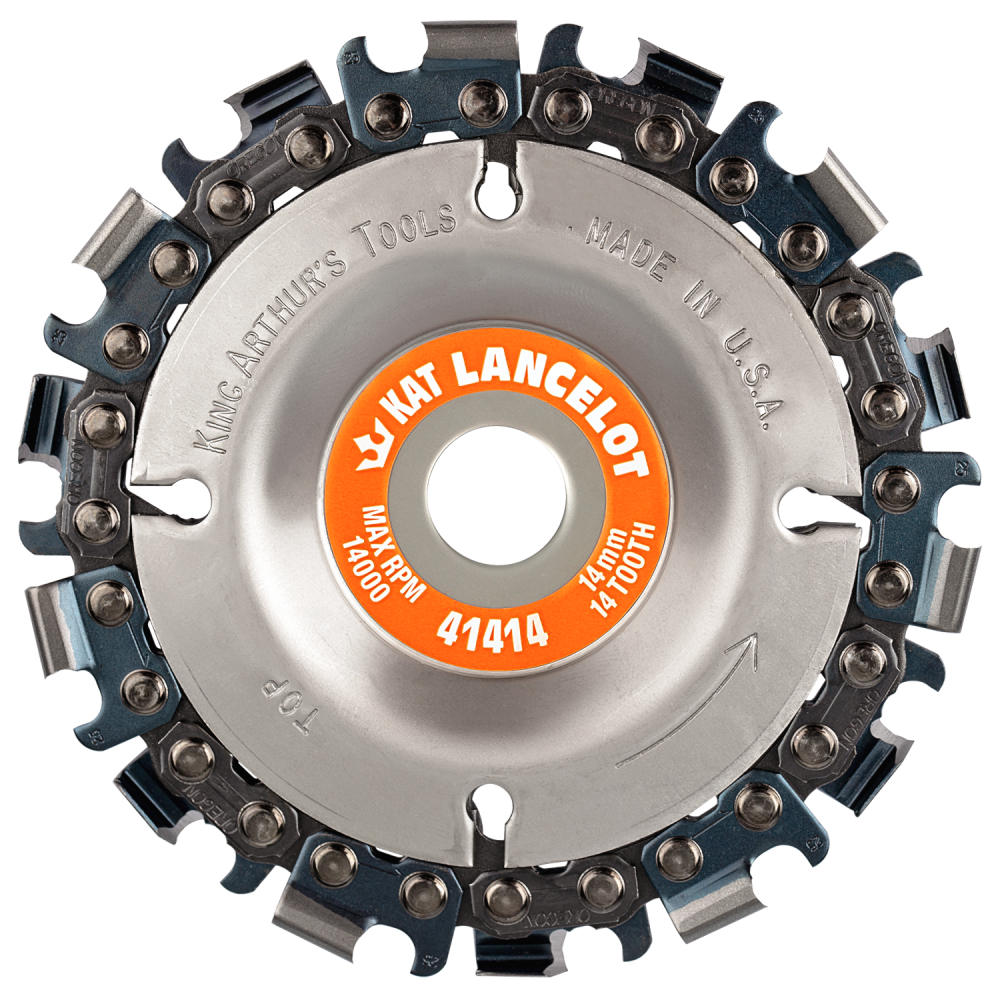 King Arthur's Tools 41414 Lancelot Ahşap İşleme Diski 100 mm 14 Diş nasıl kullanılır
