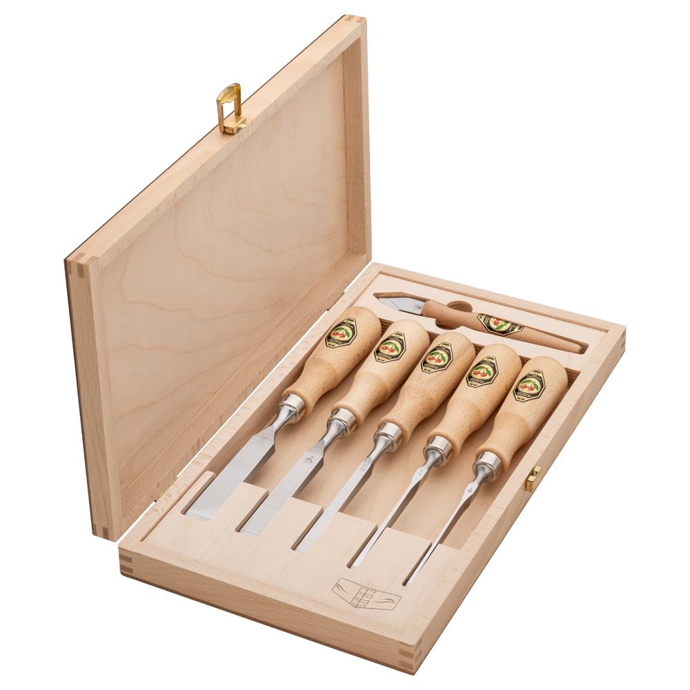 Kirschen 1107001 Ahşap Kutulu Dowtail Düz Iskarpela Takımı 6 Parça nasıl kullanılır