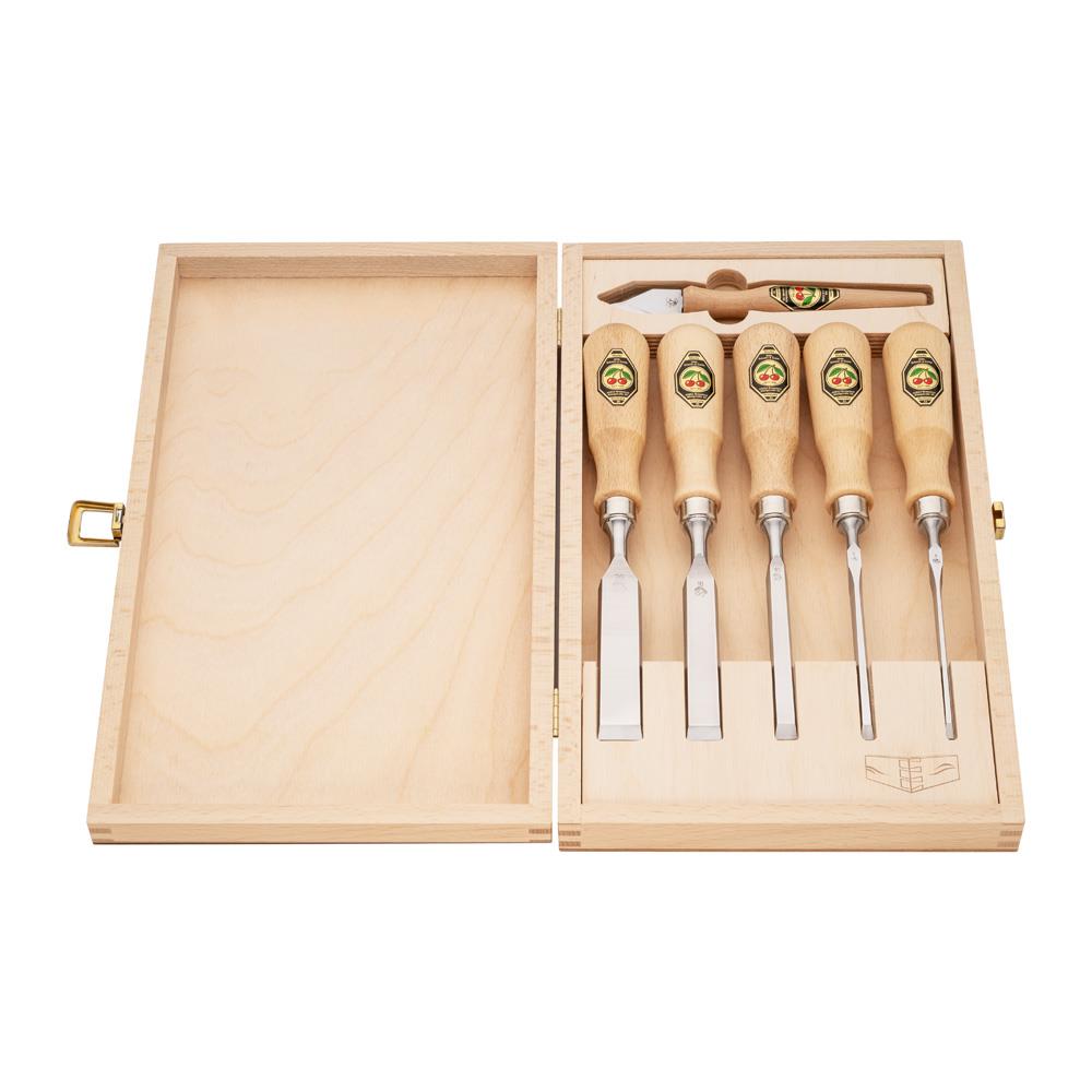 Kirschen 1107001 Ahşap Kutulu Dowtail Düz Iskarpela Takımı 6 Parça nereden bulurum