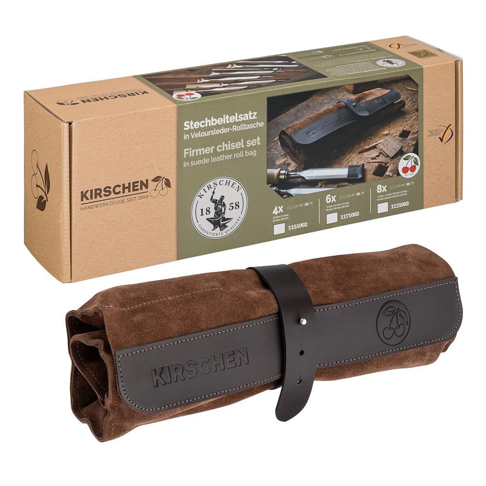 Kirschen 1131002 Deri Rulo Çantalı Düz Iskarpela Takımı 8 Parça ne işe yarar