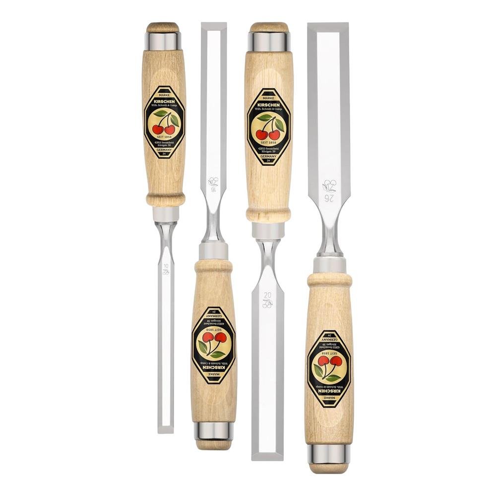 Kirschen 1141000 Ahşap Kutulu Düz Iskarpela Takımı 4 Parça nasıl kullanılır