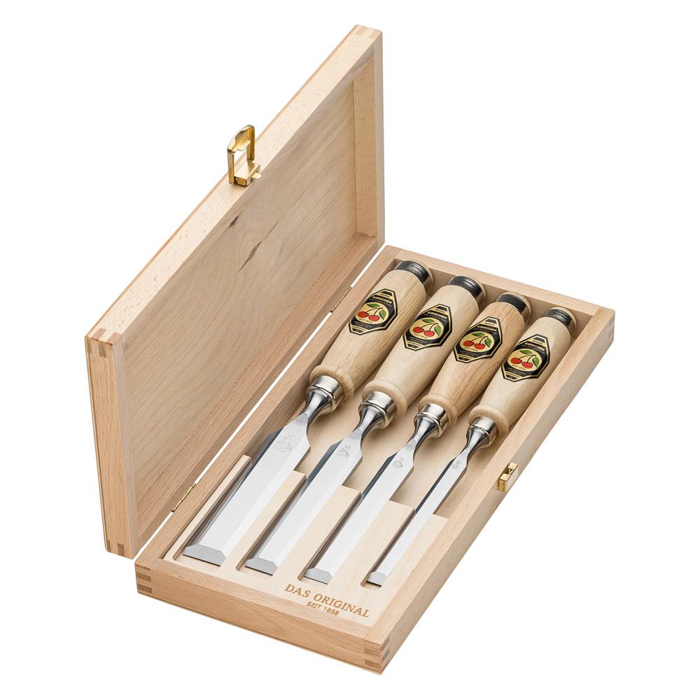 Kirschen 1141000 Ahşap Kutulu Düz Iskarpela Takımı 4 Parça nereden bulurum