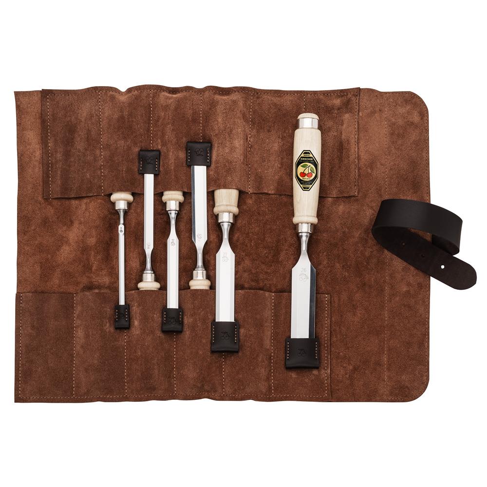 Kirschen 1171002 Deri Rulo Çantalı Düz Iskarpela Takımı 6 Parça fiyatı