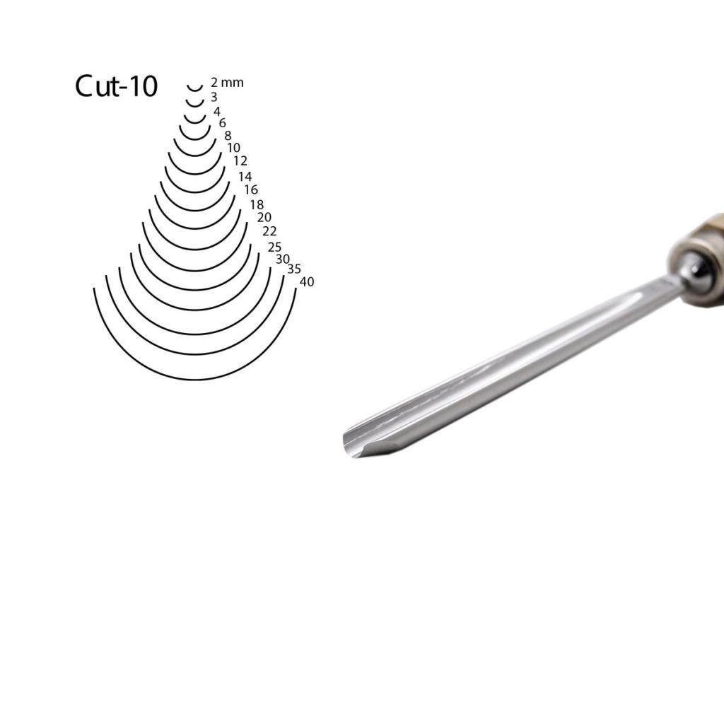 Kirschen 3110006 Düz Oluklu Ağız Oyma Iskarpelası Cut10 - 6mm ne işe yarar