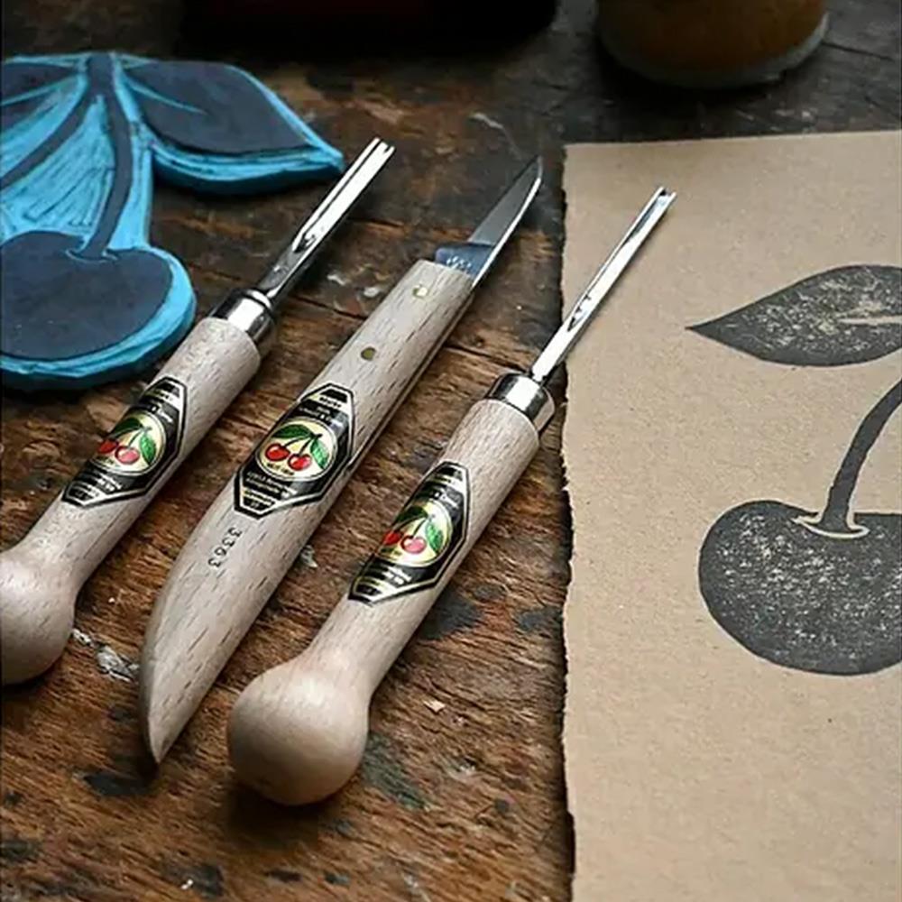 Kirschen 3450000 Ahşap Yontma ve Oyma Seti Linol Kesme 3 Parça ne işe yarar