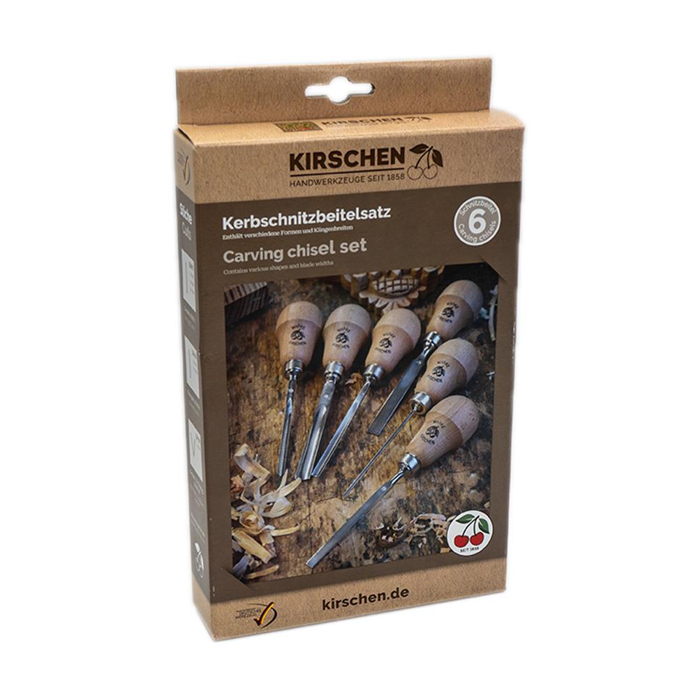Kirschen 5696000 Ahşap Oyma Iskarpela Seti Avuç İçi Armut Saplı 6 Parça ne işe yarar