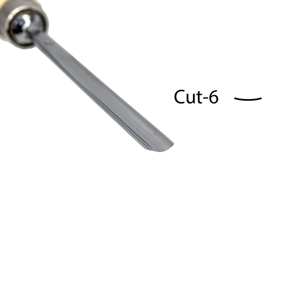 Kirschen Düz Oluklu Ağız Oyma Iskarpelası Kısa Cut6 - 6mm nasıl kullanılır