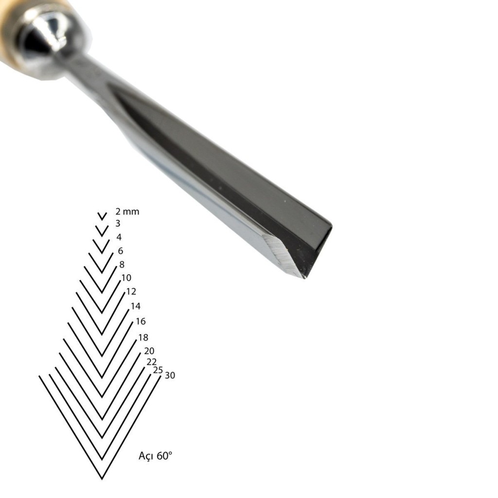 Kirschen Düz V Ağız Oyma Iskarpelası Cut41 - 14mm nasıl kullanılır
