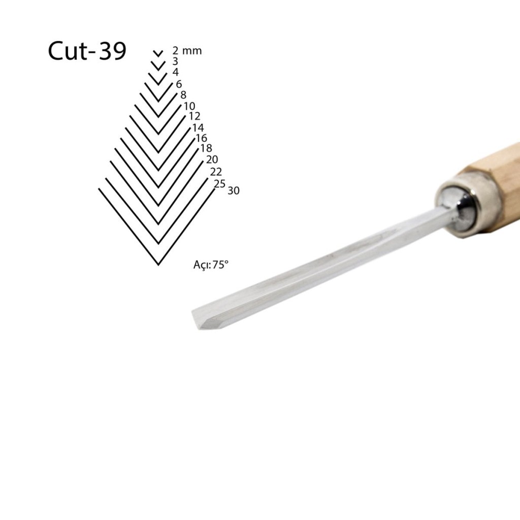 Kirschen Düz V Ağız Oyma Iskarpelası Kısa Cut39 - 4mm nereden bulurum