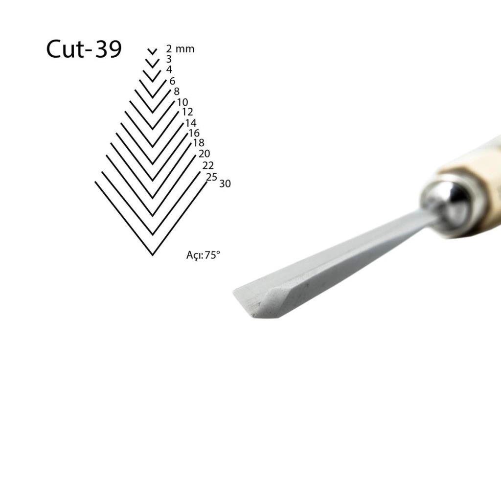 Kirschen Düz V Ağız Oyma Iskarpelası Kısa Cut39 - 6mm nereden bulurum