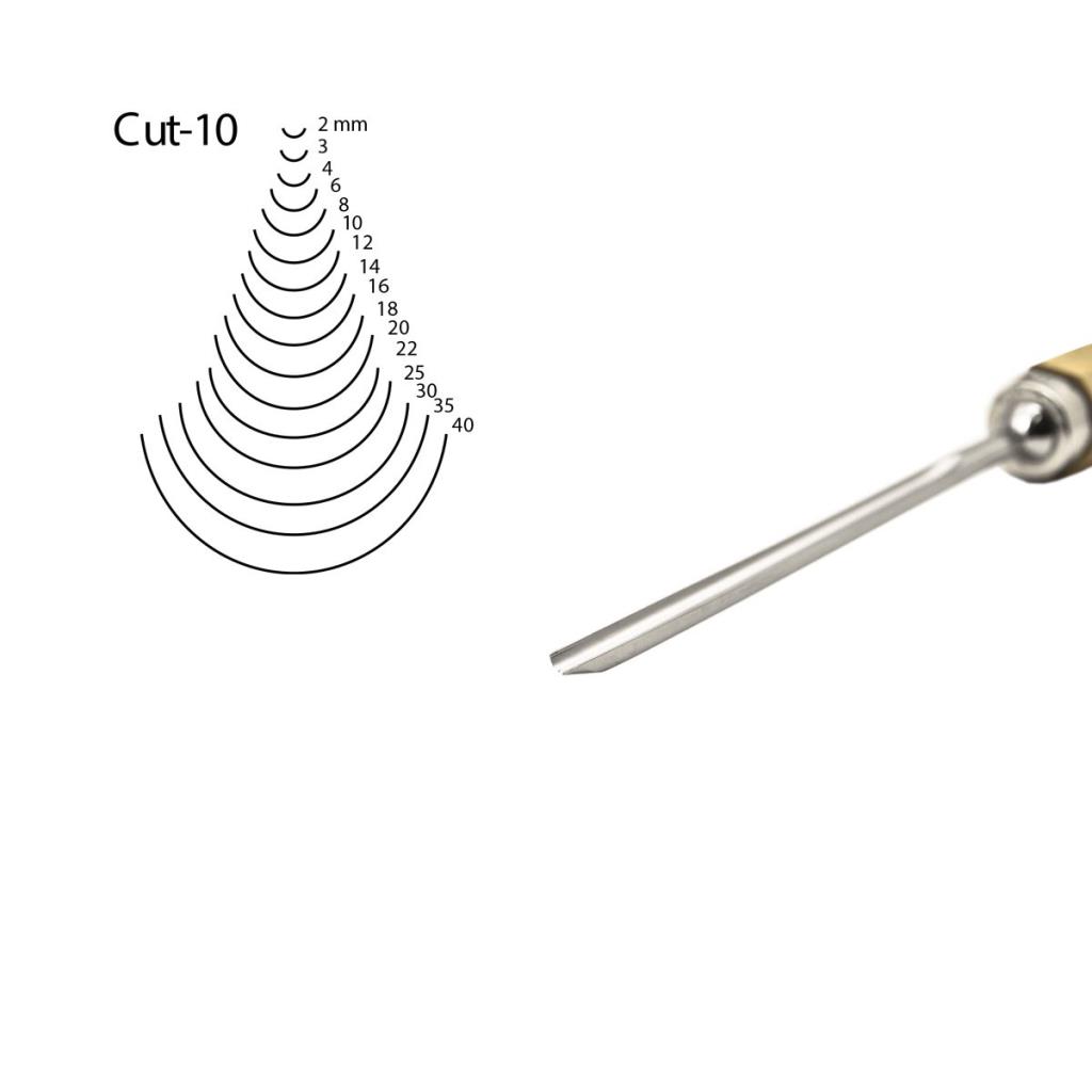 KIRSCHEN Two Cherries 4 mm Düz Oluklu Iskarpela Cut10 (3110004) ne işe yarar