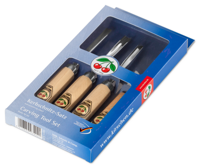 Kirschen Two Cherries Ahşap Yontma ve Oyma Seti 4 Parça nasıl kullanılır