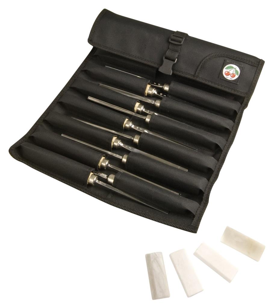 Kirschen Two Cherries Profesyonel Ahşap Oyma Seti 12 Parça Rulo Bez Çantalı fiyatı