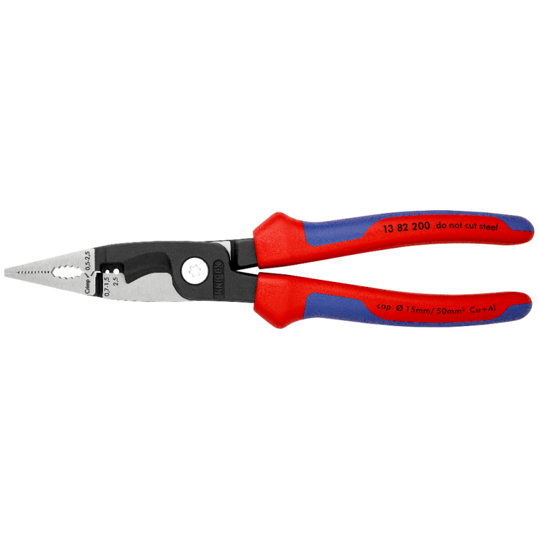KNIPEX Çok Fonksiyonlu Kombine Elektrikçi Pense 200 mm (1382200) fiyatı