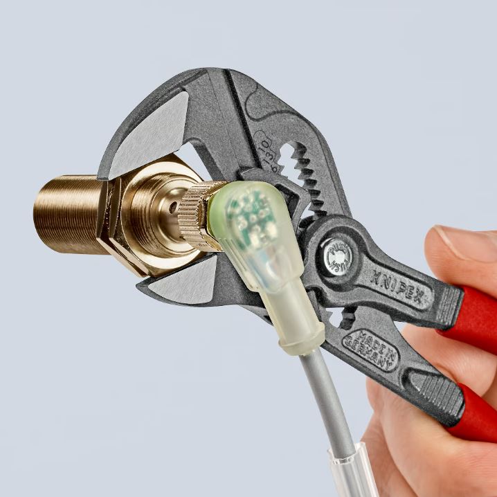 KNIPEX Düz Ağızlı Rekor Fort Pense Buton Ayarlı 180 mm (8601180) nasıl kullanılır
