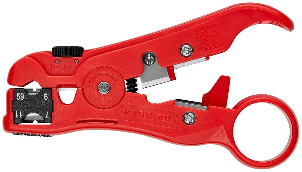KNIPEX Koaksiyel - Cat - Veri Kabloları Soyma Sıyırma Aletib (166006) nasıl kullanılır