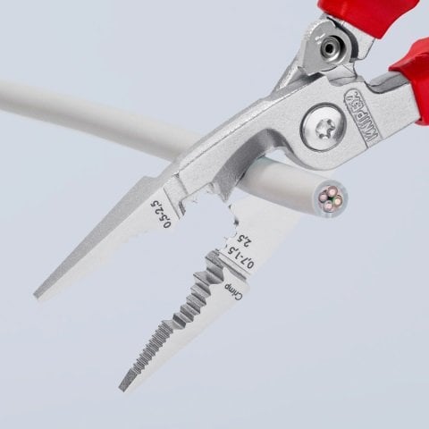 KNIPEX VDE 1000 Volt Çok Fonksiyonlı Elektrikçi Pensesi Yaylı 200 mm (1396200) ne işe yarar