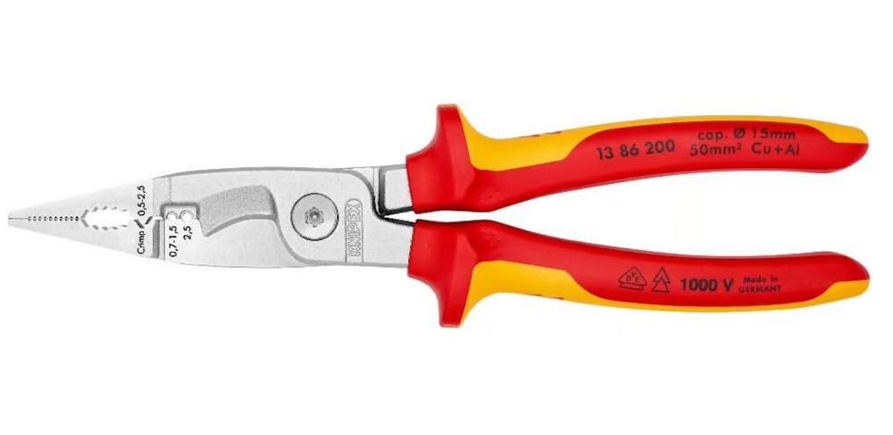 KNIPEX VDE 1000 Volt Çok Fonksiyonlu Elektrikçi Pensesi (1386200) nasıl kullanılır