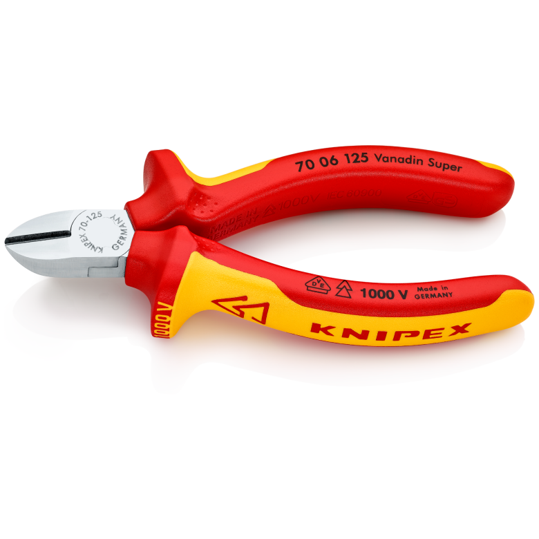 KNIPEX VDE 1000 Volt Elektrikçi Yan Keski 125 mm (7006125) fiyatı