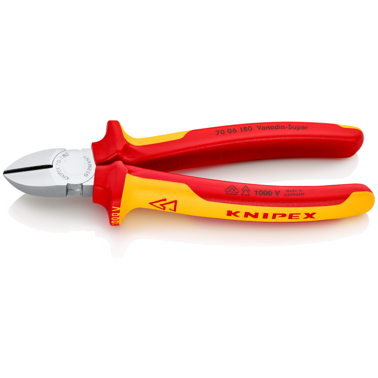 KNIPEX VDE 1000 Volt Elektrikçi Yan Keski 180 mm (7006180) fiyatı