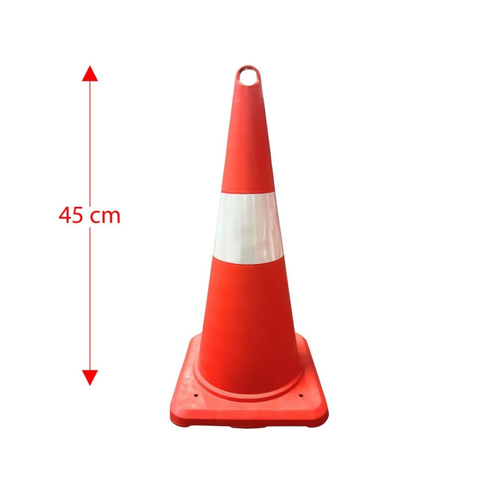 KO45 Tek Reflektifli Kırılmaz Trafik Konisi Hunisi 45 cm nasıl kullanılır