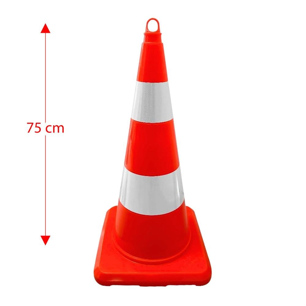 KO75 Çift Reflektifli Kırılmaz Trafik Konisi Hunisi 75 cm nasıl kullanılır
